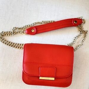 Max & Co red leather mini bag
